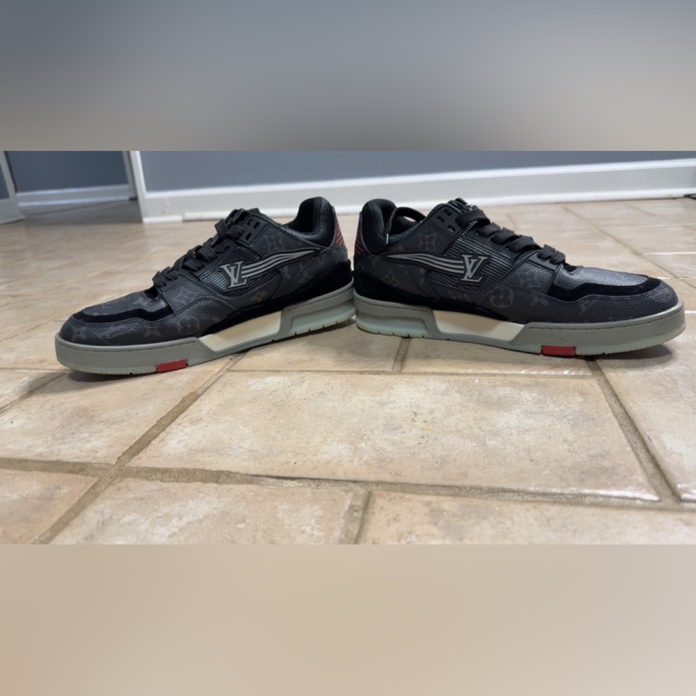 Louis Vuitton Black and Gray Sneakers